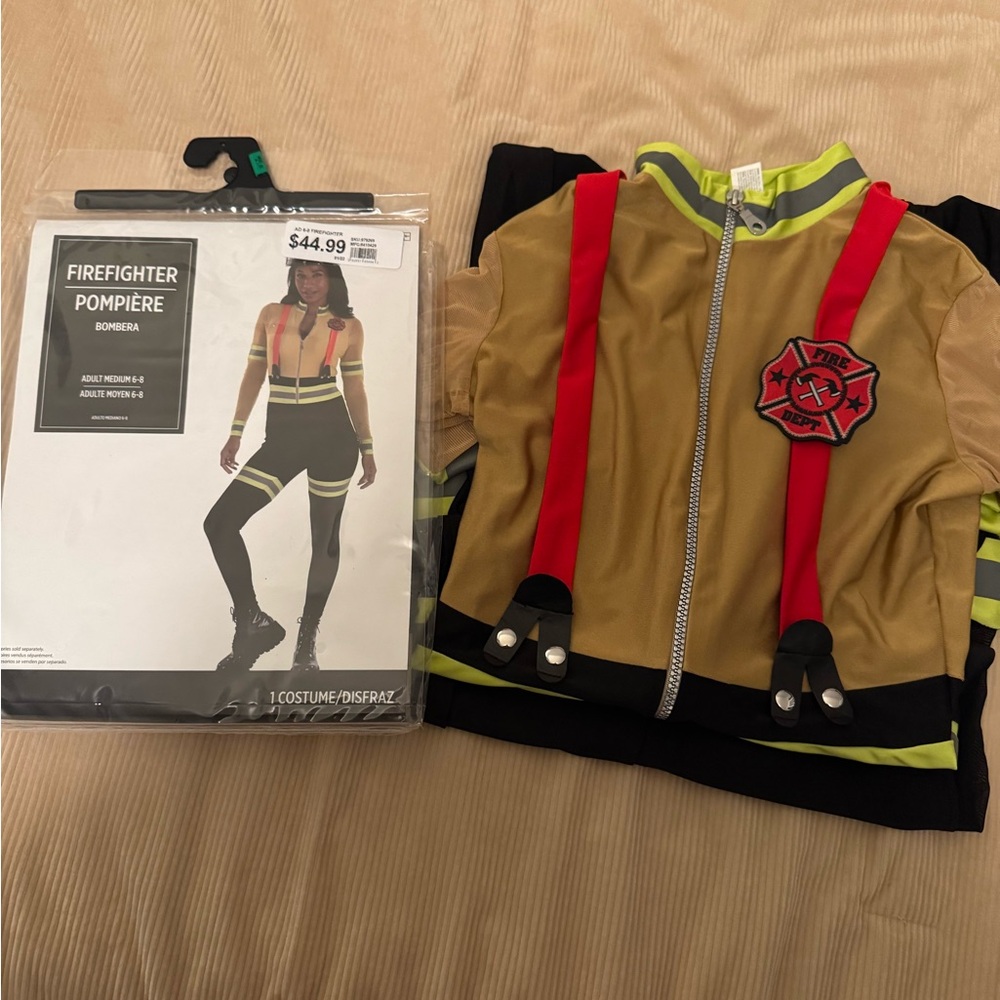 Halloween firefighter costume size M - Picture 2 of 4